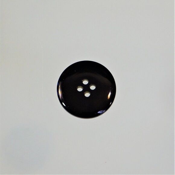 ETRO Milano Replacement Button Gray Black Rimmed 4 Hole Flat Back - Picture 5 of 6